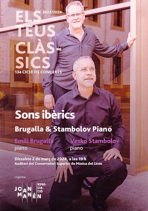 El piano-d�o Brugalla-Stambolov interpreta Flamenco en el Conservatorio Superior de M�sica del Liceo de Barcelona